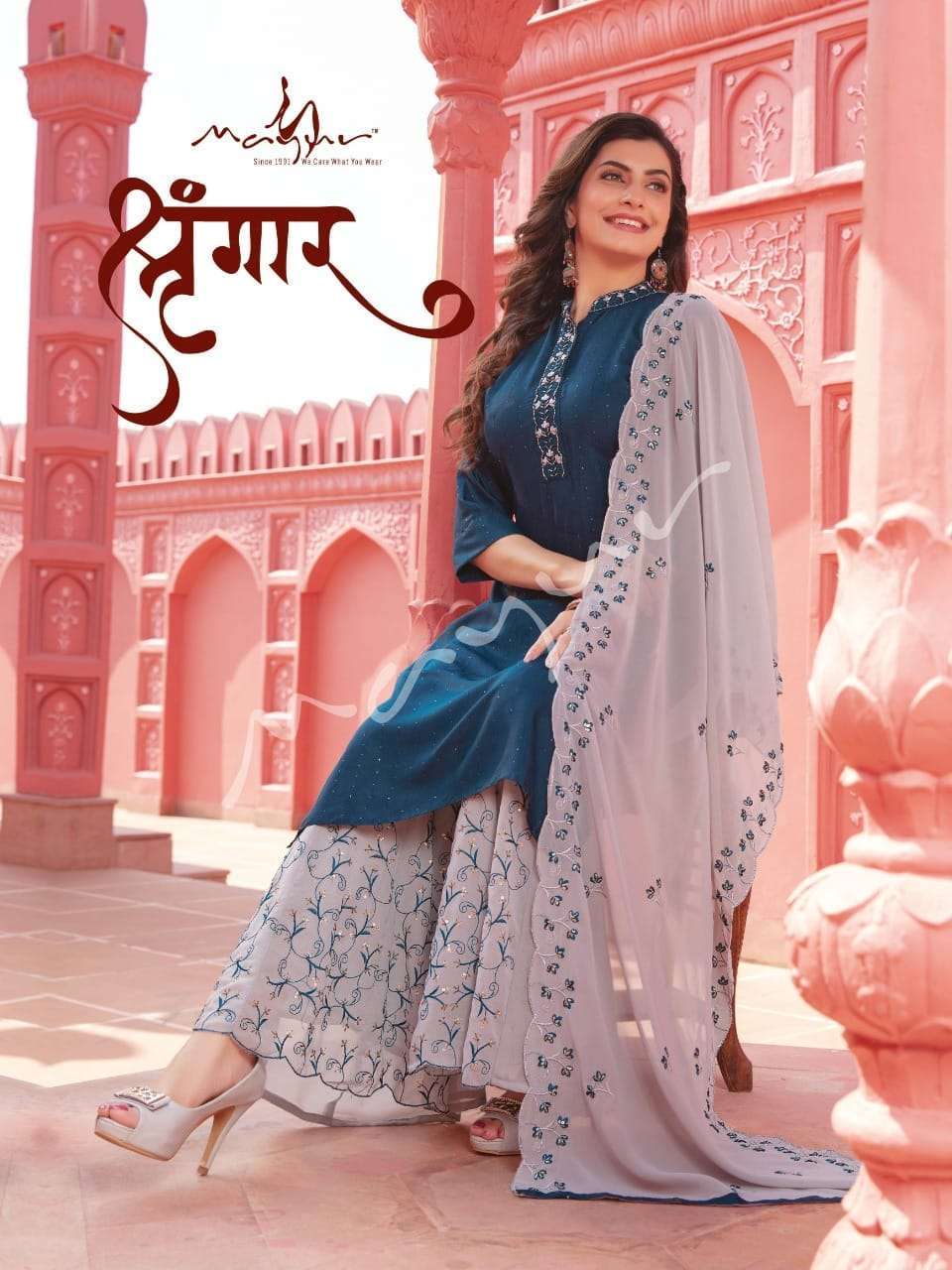 Mayur shrungar series 101-106 heavy liva rayon silk readymade suit 