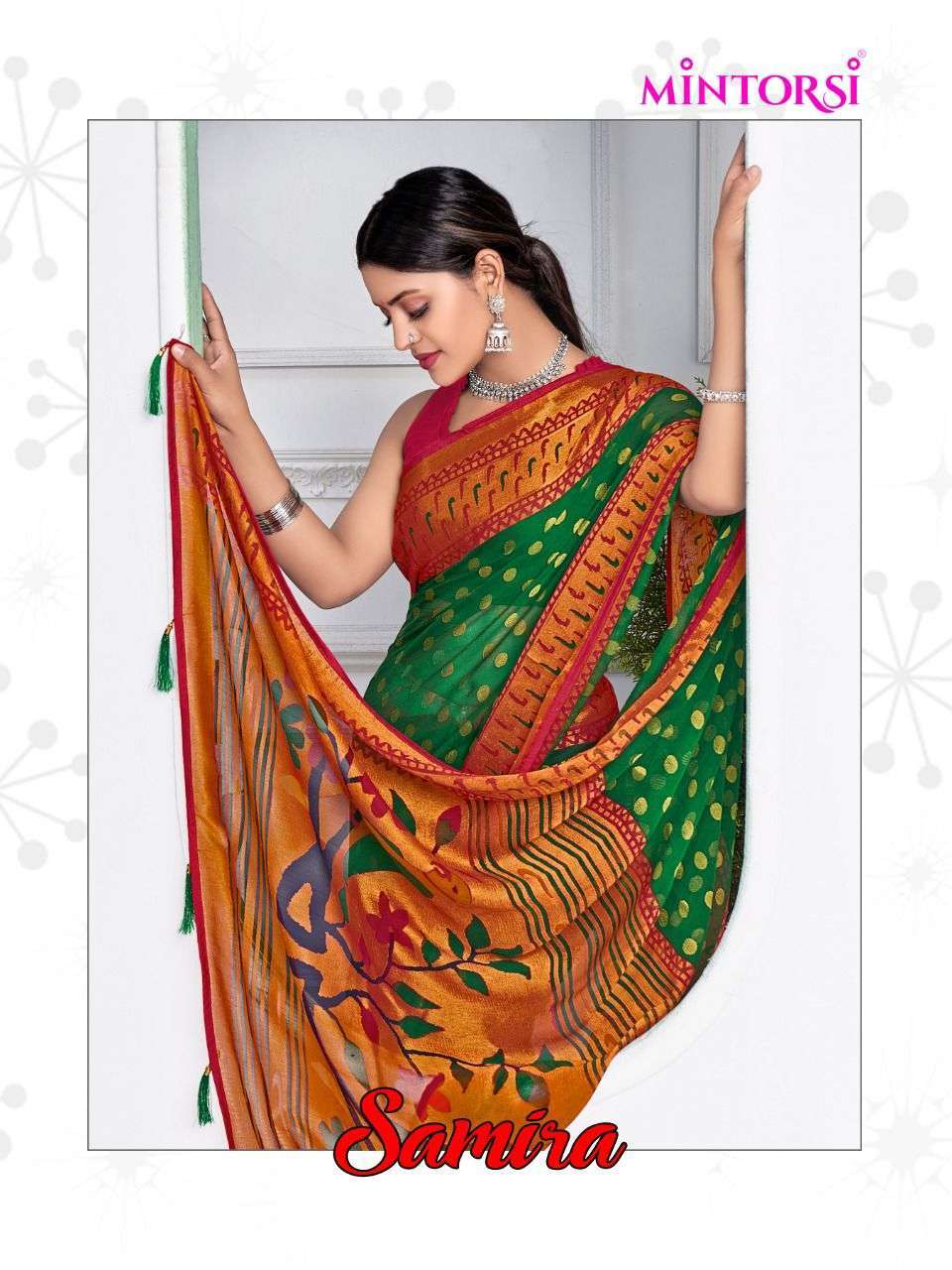 mintorsi samira series 27171-27178 chiffon brasso saree