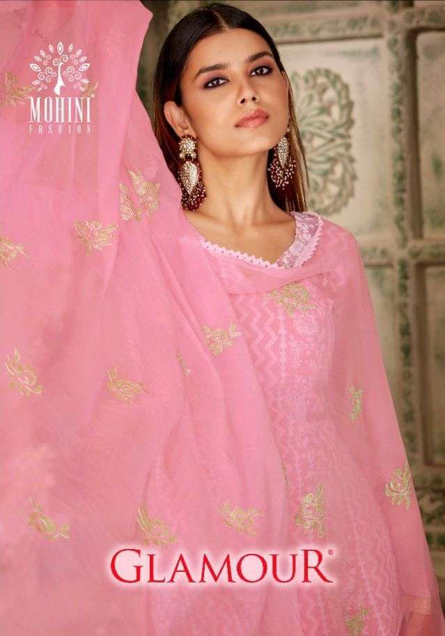 mohini glamour lakhnavi series 5001-5004 pure viscose suit 