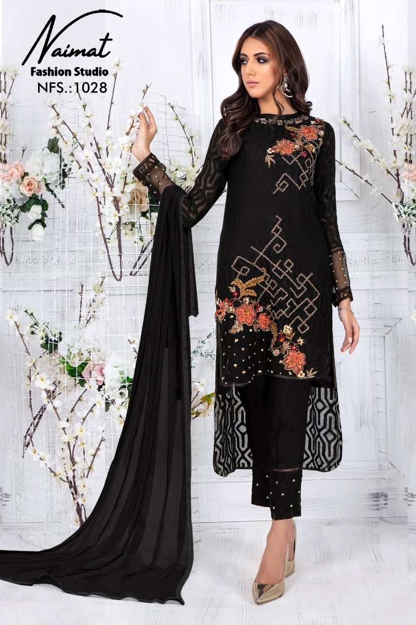 NAIMAT FASHION STUDIO NFS-1028 DESIGNER PURE GEORGETTE SUIT 