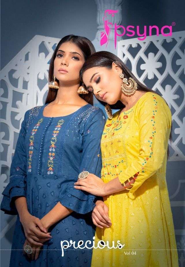 psyna precious vol 4 series 1001-1006 Cotton Classy Embro Gowns