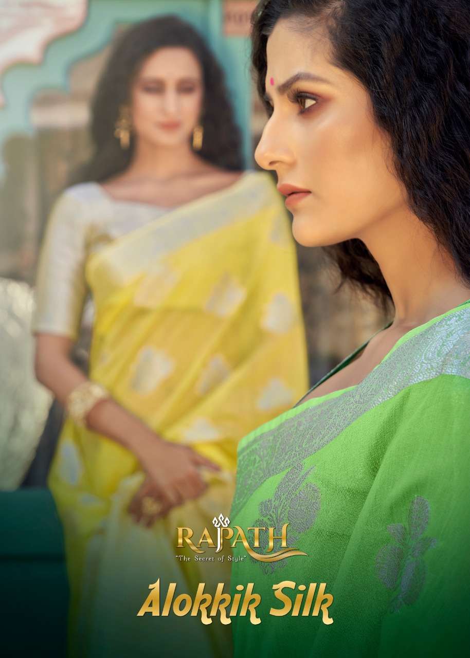 RAJYOG RAJPATH ALOKKIK SILK DESIGNER SOFT MODAL SAREE 