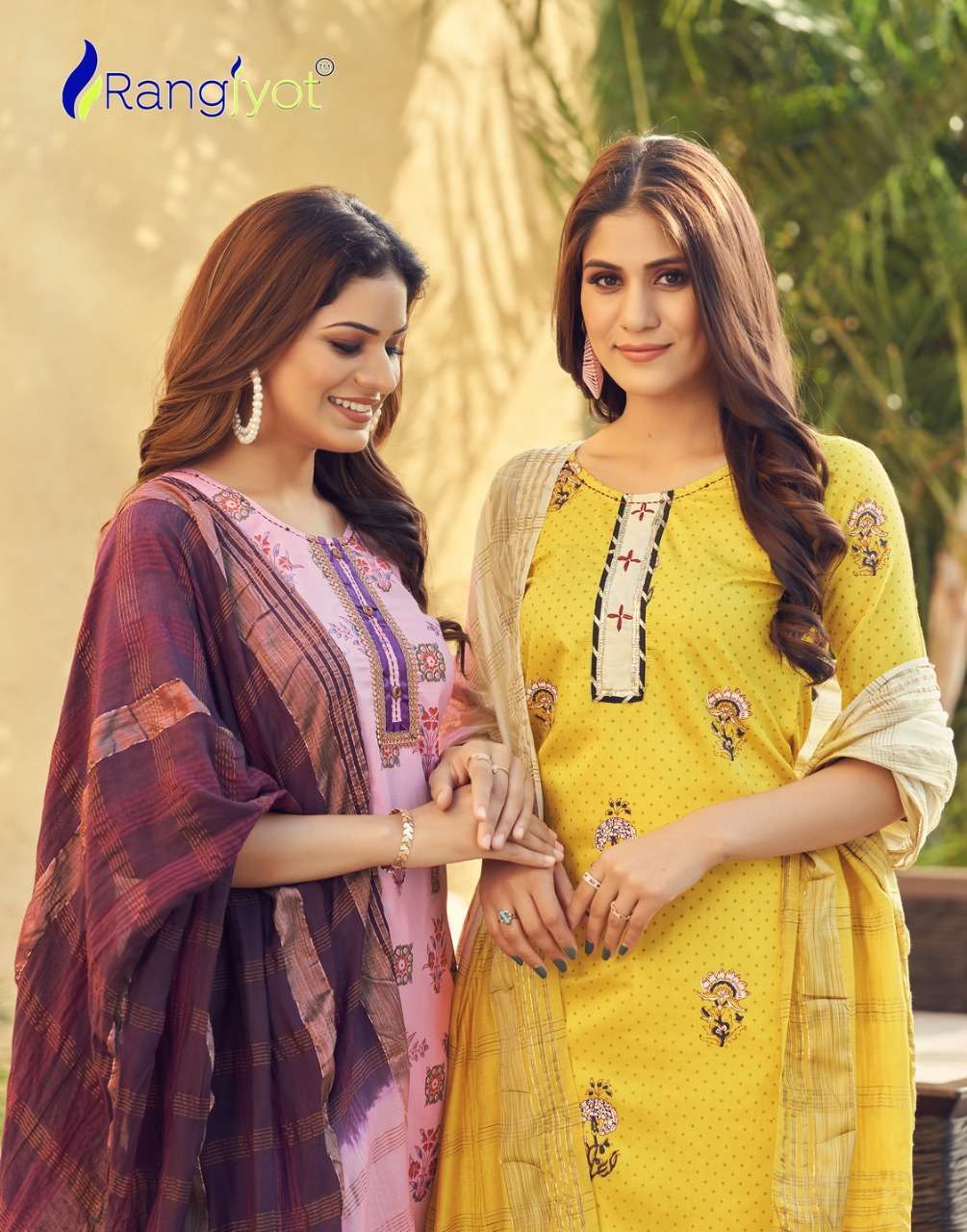 rangjyot saheli series 101-108 Chanderi Print readymade suit