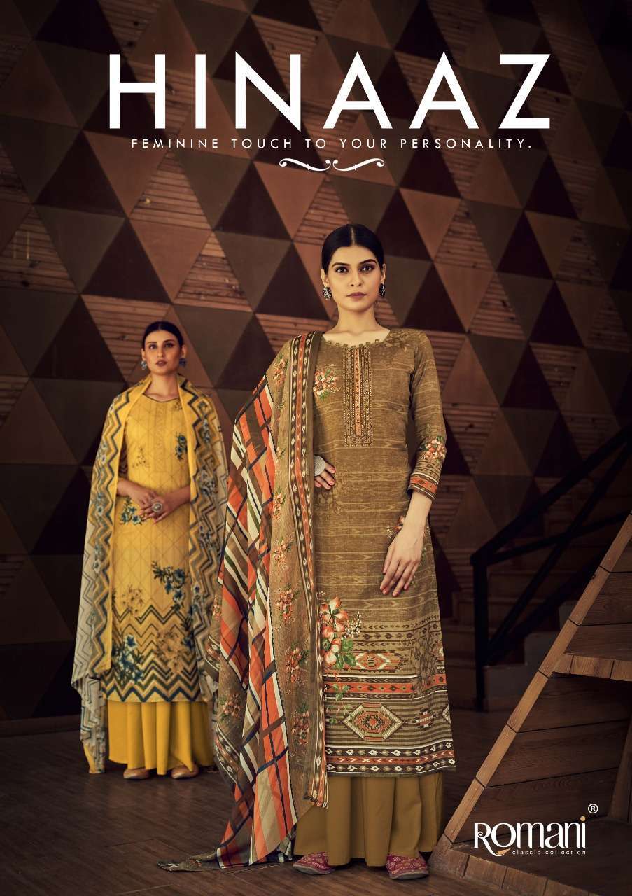 romani hinaaz series 1029001-1029010 pure jam cotton suit 