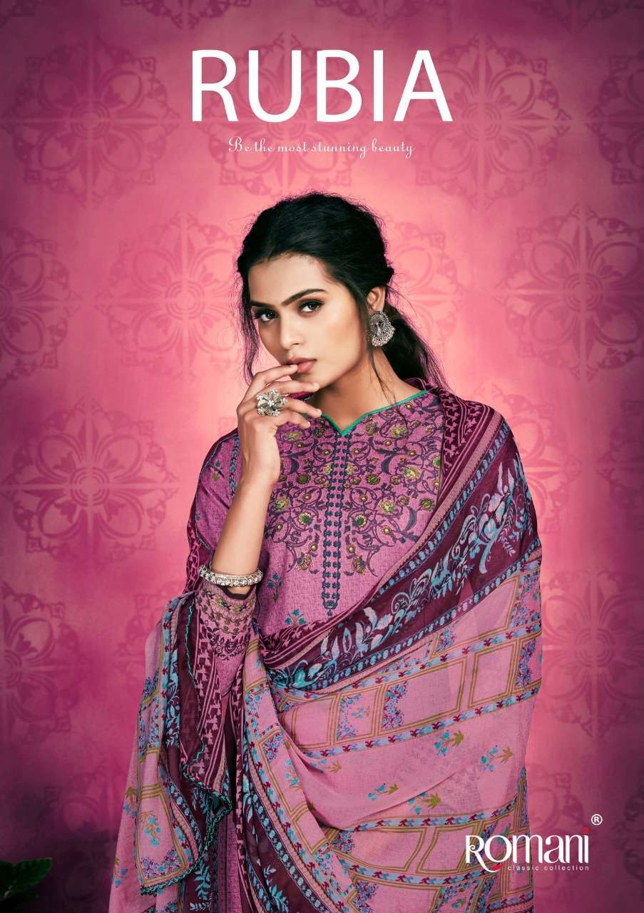 romani rubia series 1023001-1023010 pure cambric cotton suit 