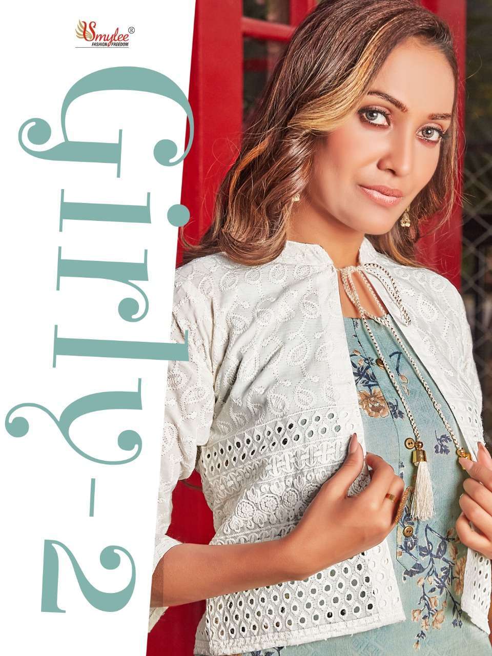 rung girly vol 2 series 01-08 rayon kurti with jacket 