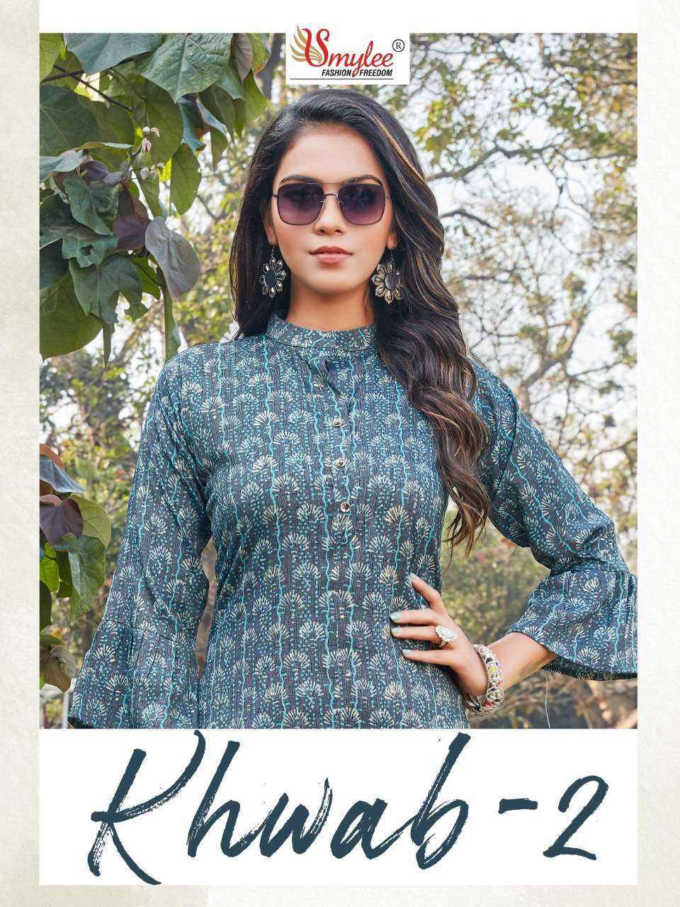 rung khwab vol 2 series 1001-1008 heavy foil print rayon kurti 
