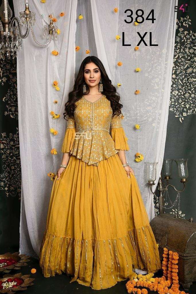 s4u 384 design combo set of crop top with lehenga pattern