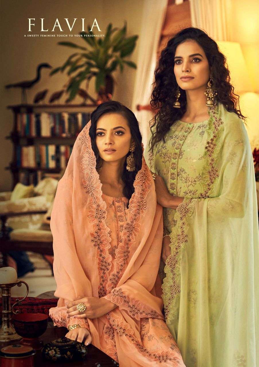 sargam flavia series 269001-269006 pure cotton silk suit 