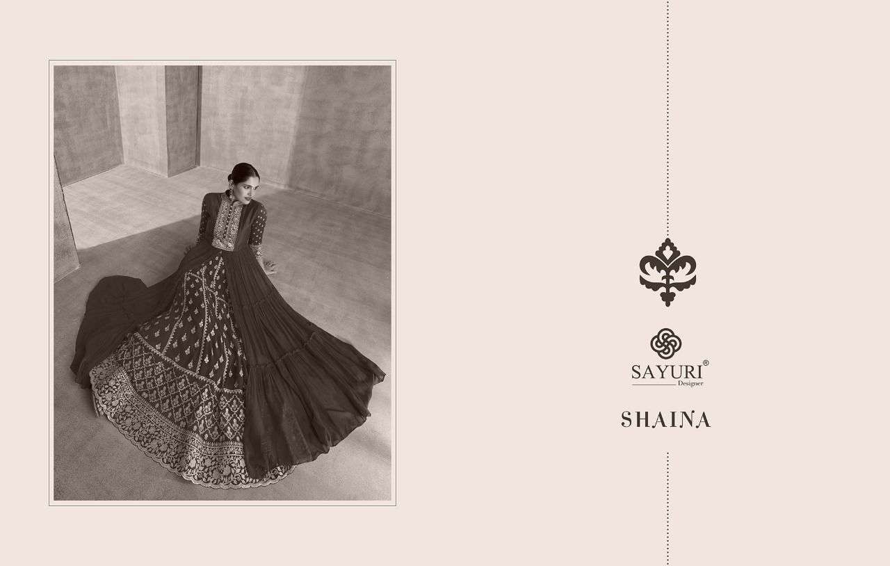 SAYURI SHAINA DESIGNER REAL GEORGETTE SUIT 