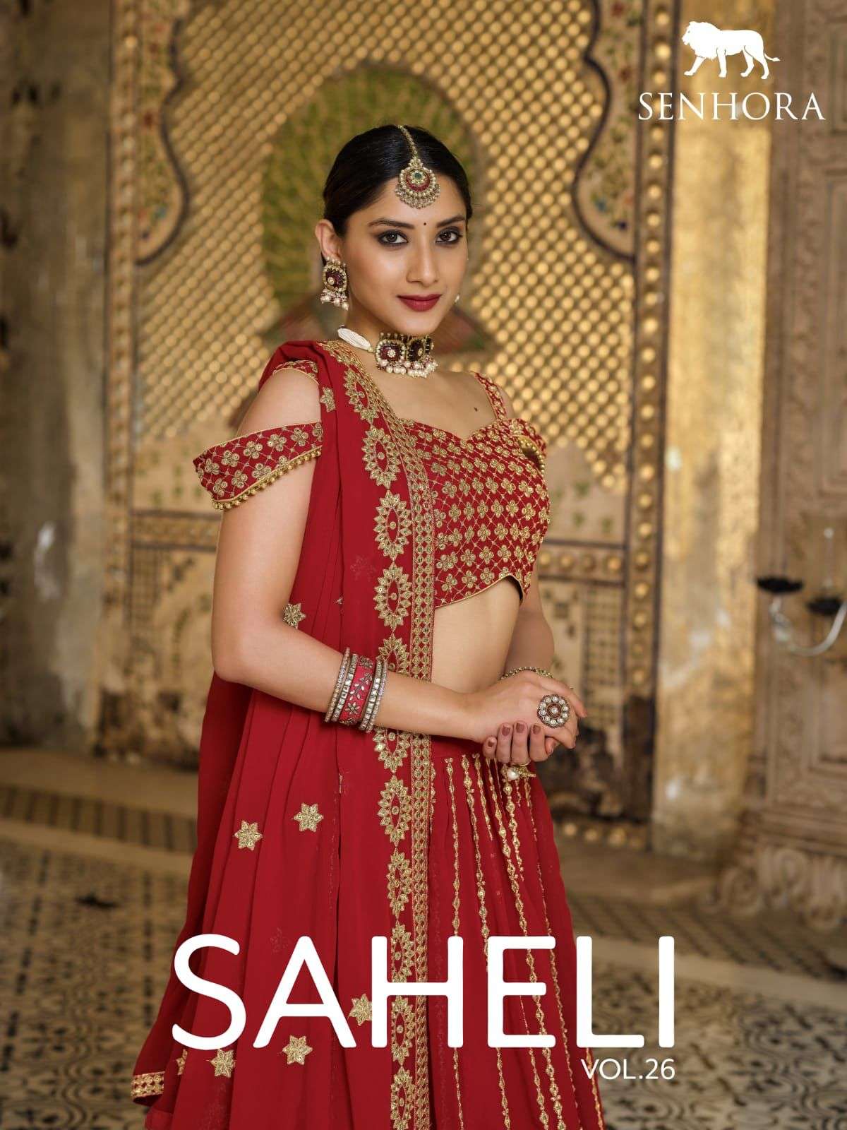 SENHORA SAHELI VOL-26 DESIGNER PURE GEORGETTE LEHENGA 