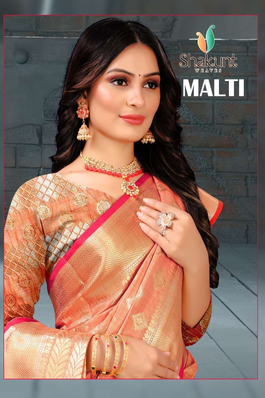shakunt malti series 91114-91119 art silk saree