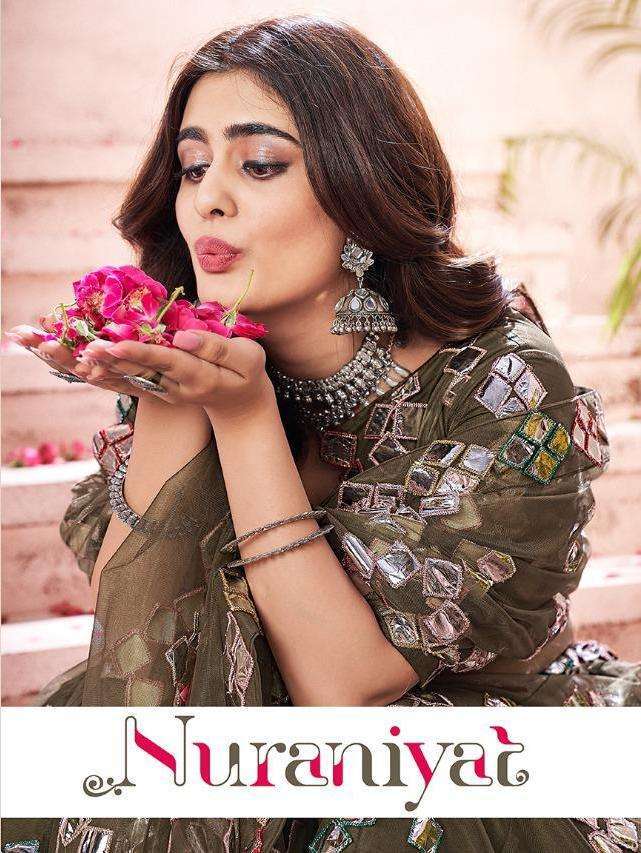 shee star nuraniyat series 1092-1095 soft net lehenga 