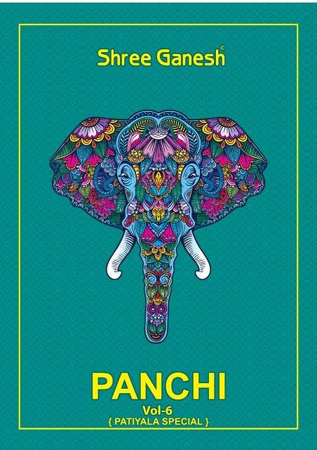 Shree Ganesh Panchi Vol-6 Series 5501-5518 Pure Cotton readymade Suit