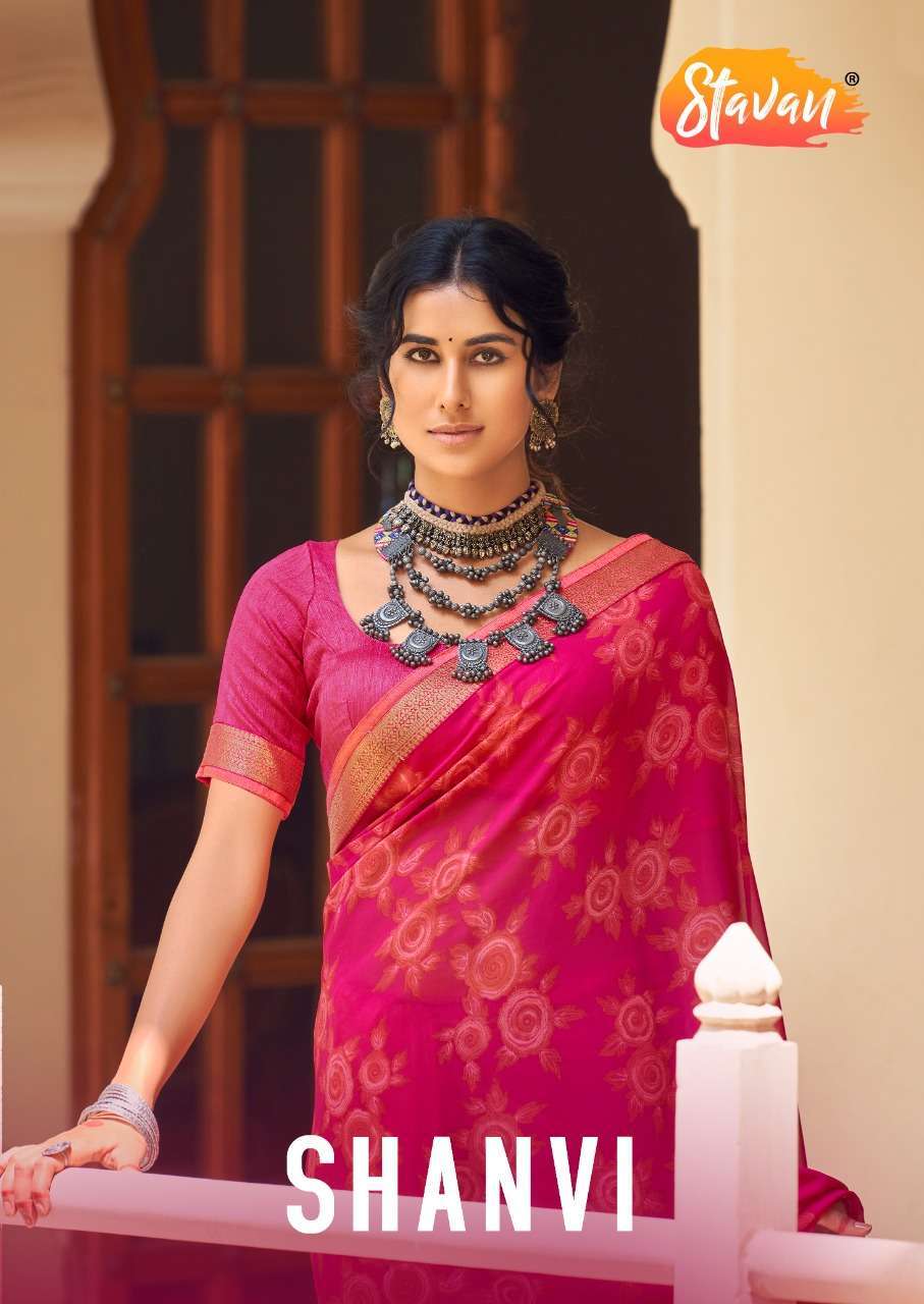 stavan shanvi series 1001-1012 heavy weightless saree