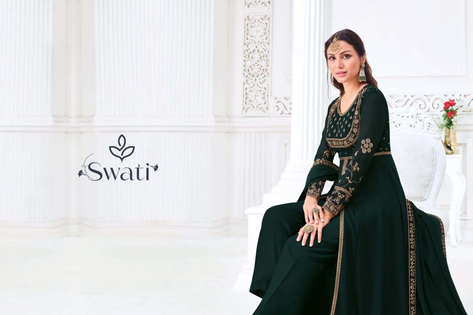SWAGAT SWATI DESIGNER MYANMAR GEORGETTE SUIT 