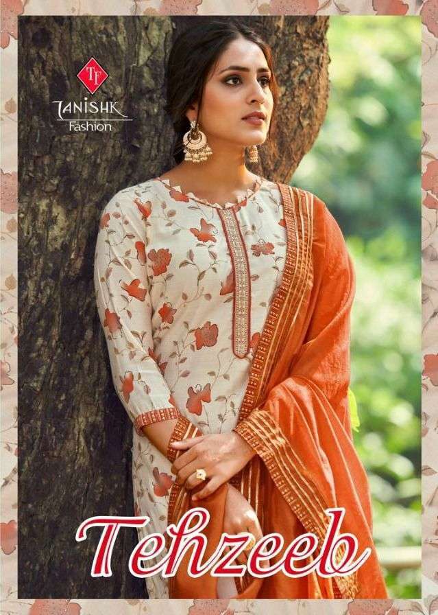 tanishk fashion tehzeeb series 17701-17704 pure viscose suit 