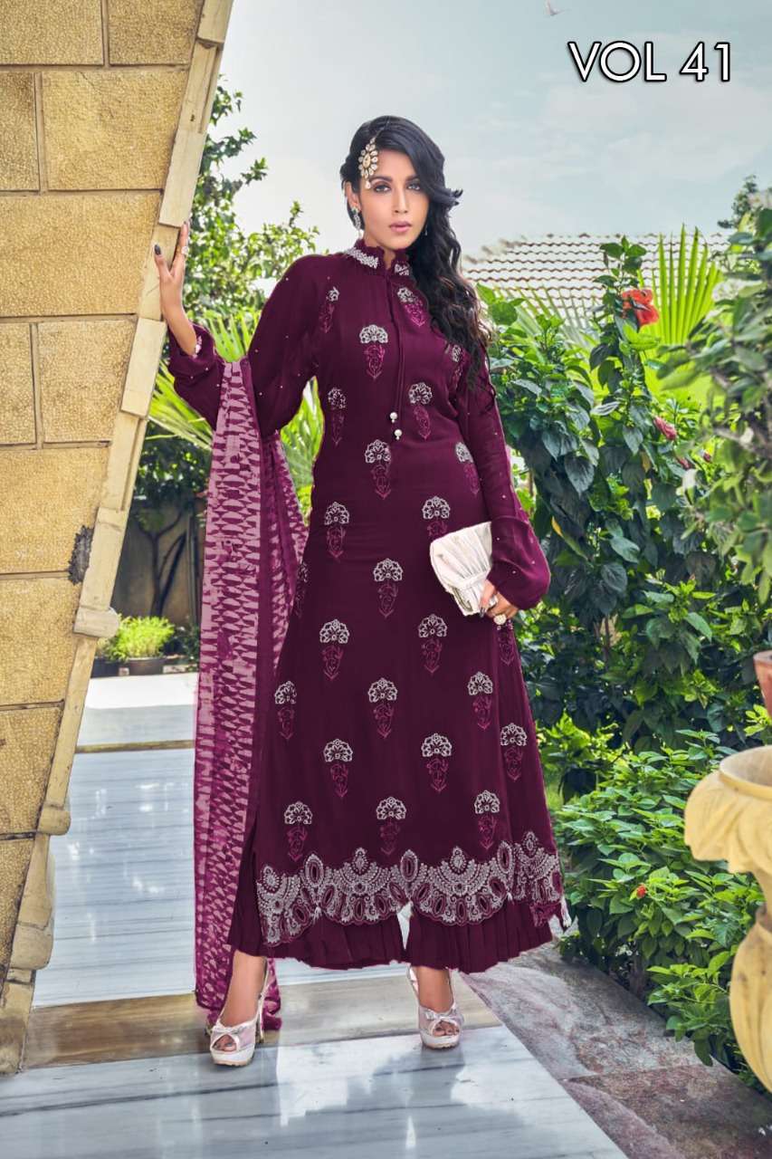 the fashion icon vol 41 pure georgette readymade suit 