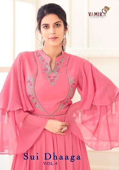 vamika nx sui dhaga vol 4 series 18025-18032 heavy georgette gown
