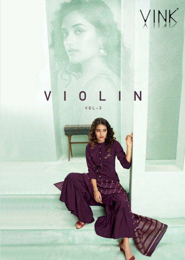 vink violin vol 3 series 1581-1586 silk based readymade suit 