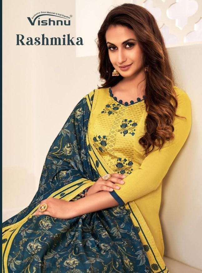 vishnu rashmika series 46001-46012 cotton suit 