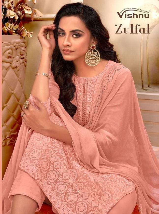 vishnu zulfat series 48001-48008 georgette suit 