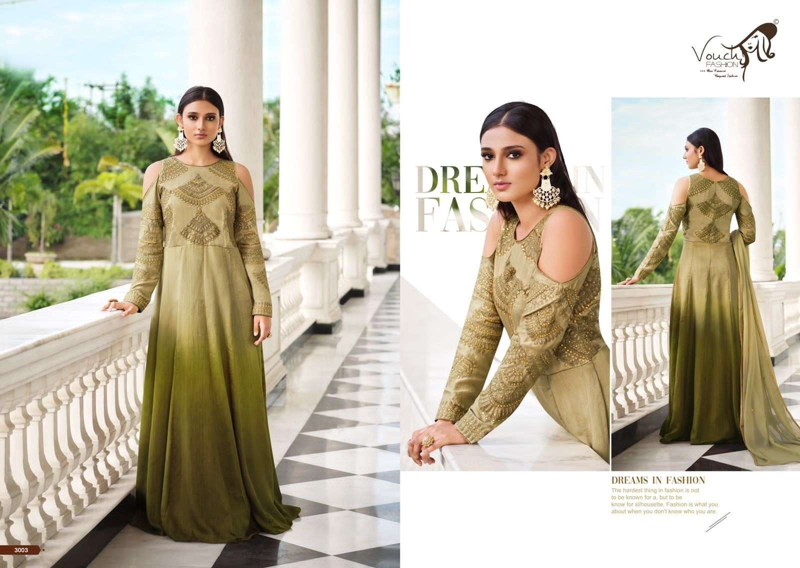 VOUCH KHWAHISH DESIGNER NET SUIT 