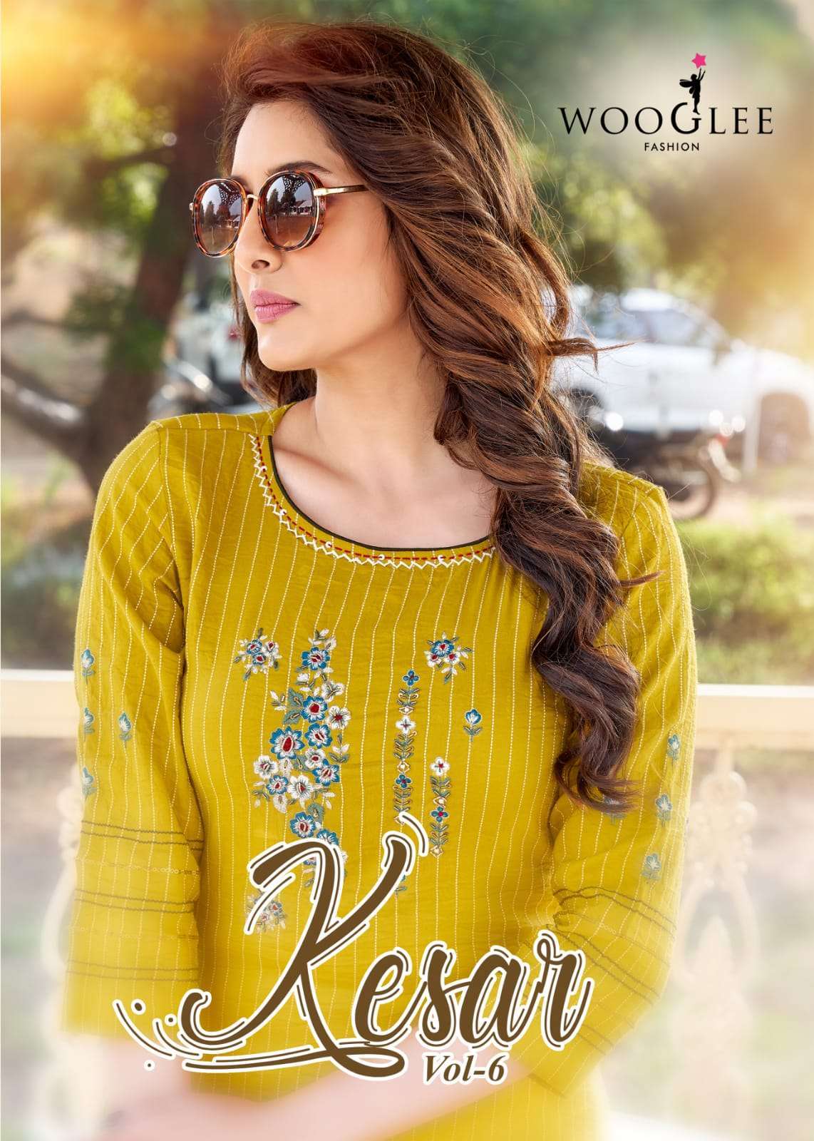 wooglee kesar vol 6 series 6037-6042 nylon viscose lining kurti 