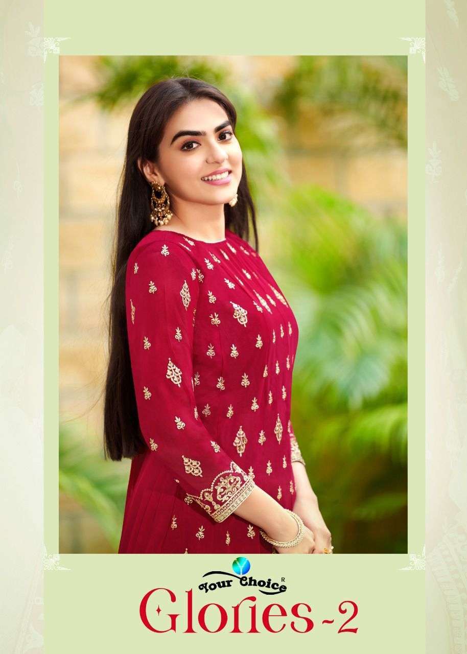your choice glories vol 2 series 4109-4113 pure georgette suit