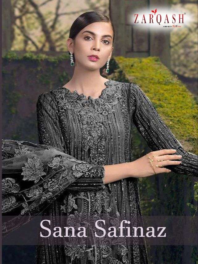 ZARQASH SANA SAFINAZ Z-2107 DESIGNER BUTTERFLY NET SUIT 