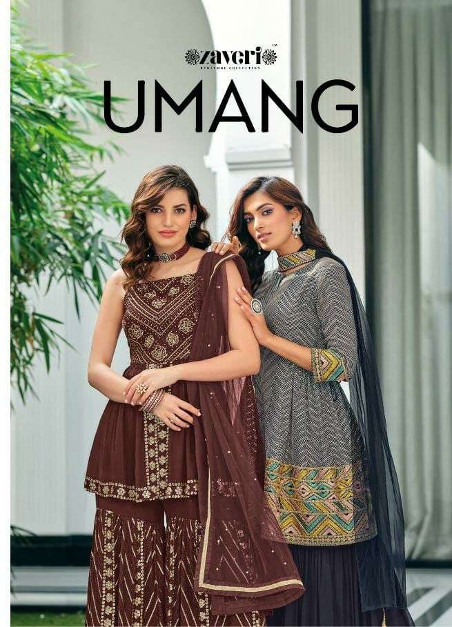 ZAVERI UMANG DESIGNER PURE VISCOSE READYMADE SUIT