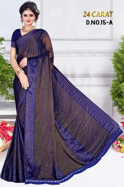 24 Carat Synthetic Pure Synthetic Saree 