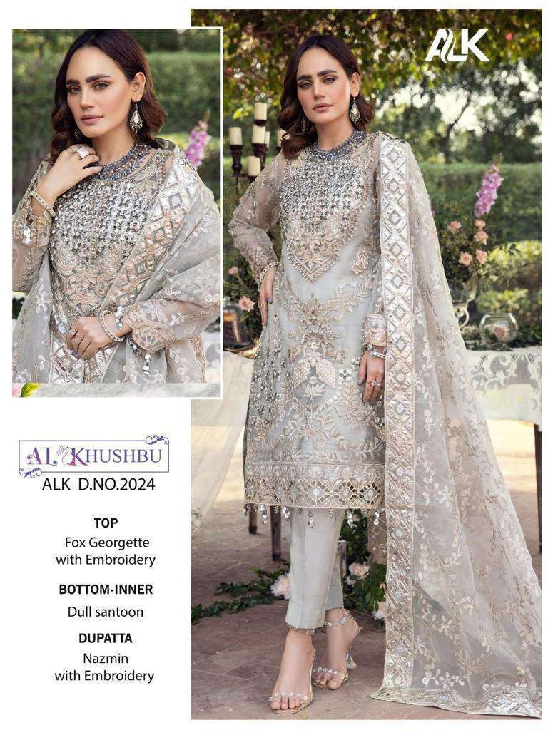 AL KHUSHBU ALK 2023-2024 DESIGNER GEORGETTE SUIT 