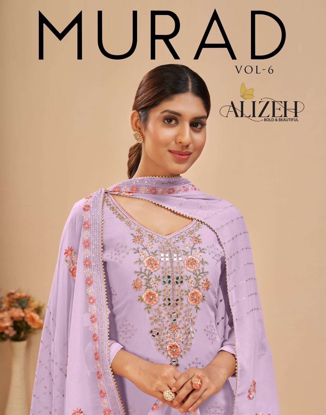 alizeh murad vol 6 series 2039-2043 pure georgette suit 