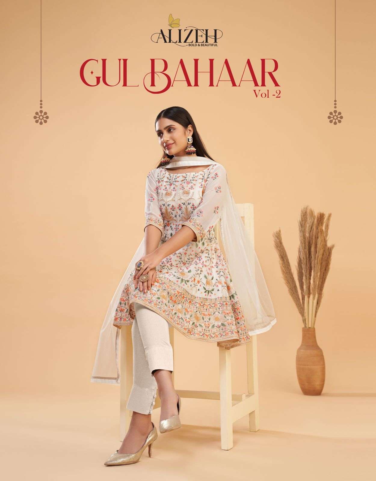 ALIZEH OFFICIAL GUL BAHAAR VOL-3 DESIGNER PURE GEORGETTE SUIT 