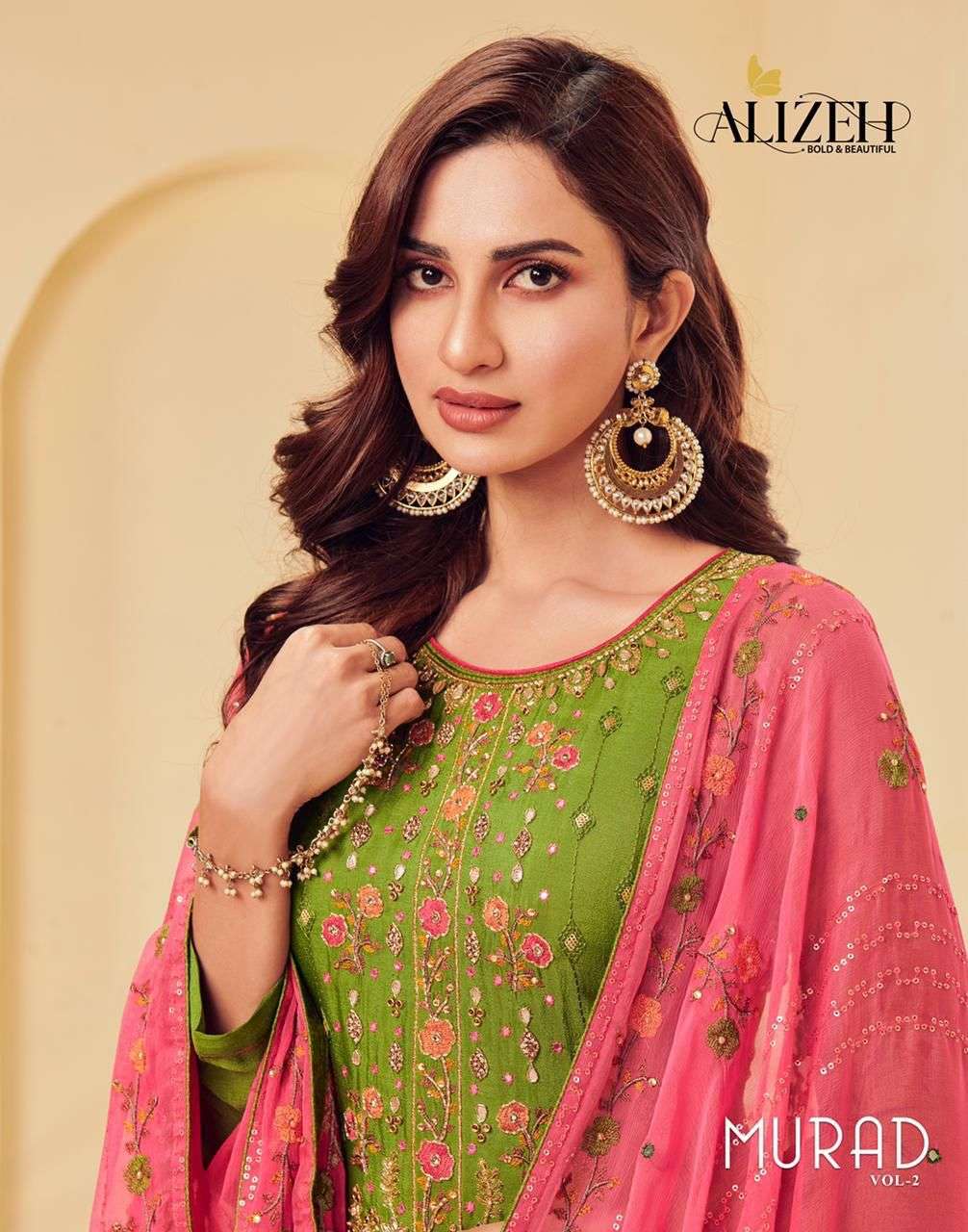 ALIZEH OFFICIAL MURAD VOL-2 DESIGNER ALIZEH GEORGETTE SUIT 
