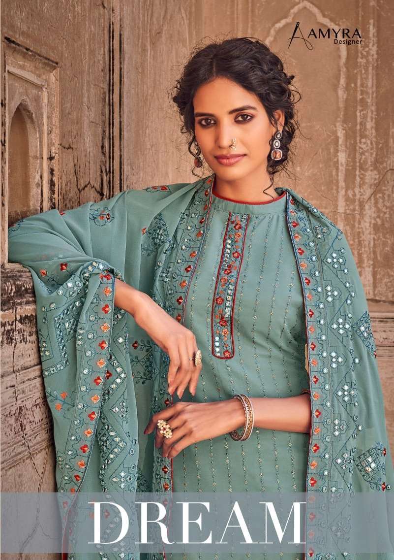 Amyra dream series 101-104 heavy georgette suit