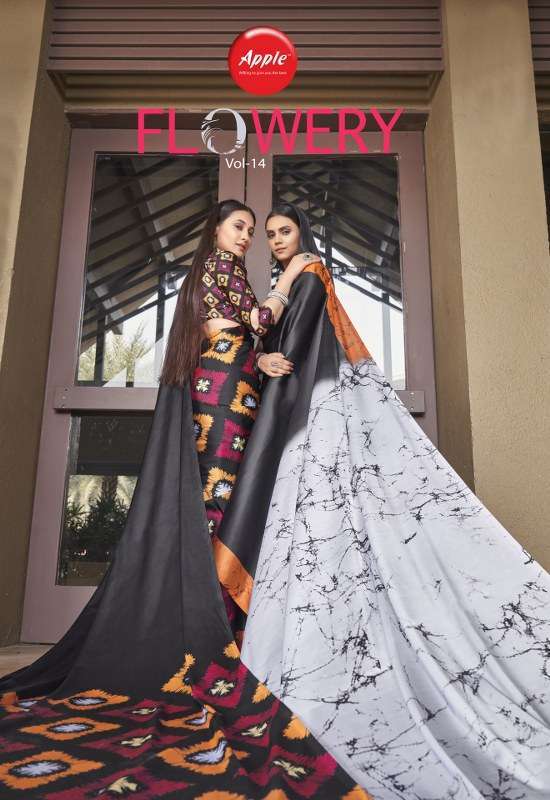 apple flowery vol 14 series 1401-1408 japan saree