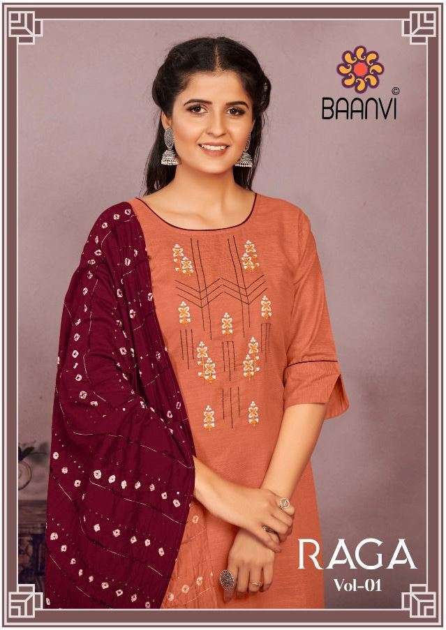 baanvi raga series 1001-1006 limca heavy cotton suit 