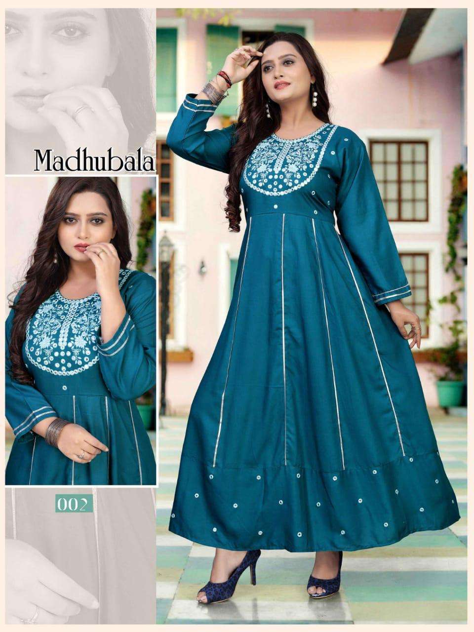 beauty queen madhubala vol 2 series 001-008 14 kg rayon kurti 