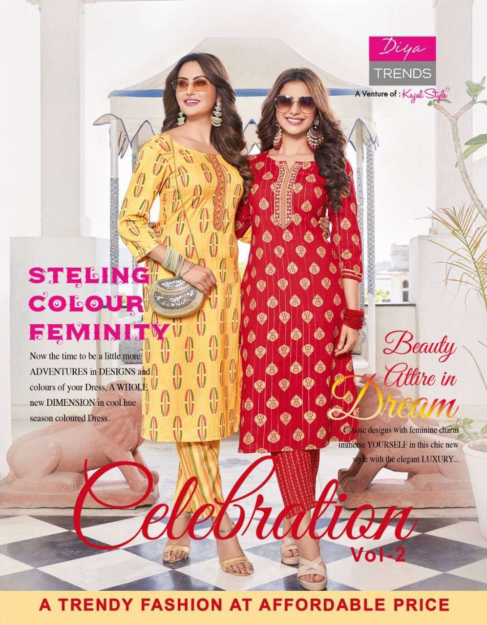 diya trends celebration vol 2 series 2001-2010 rayon lurex kurti 