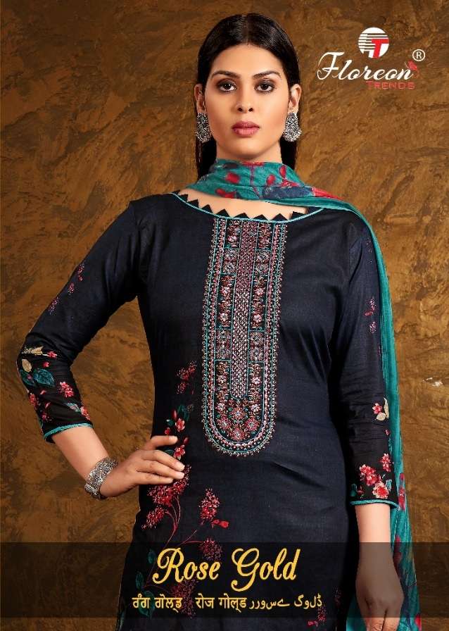 Floreon Rose Gold series 1001-1010 cambric cotton suit 