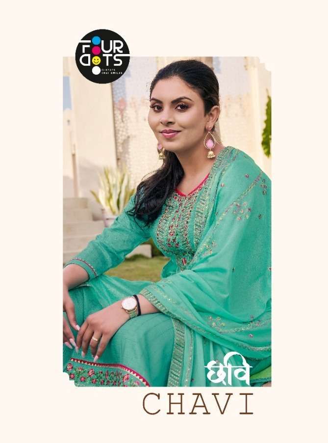 fourdots chavi series 0871-0874 parampara silk suit 