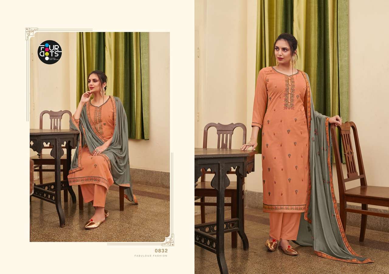 fourdots pankti series 0831-0834 muslin suit 