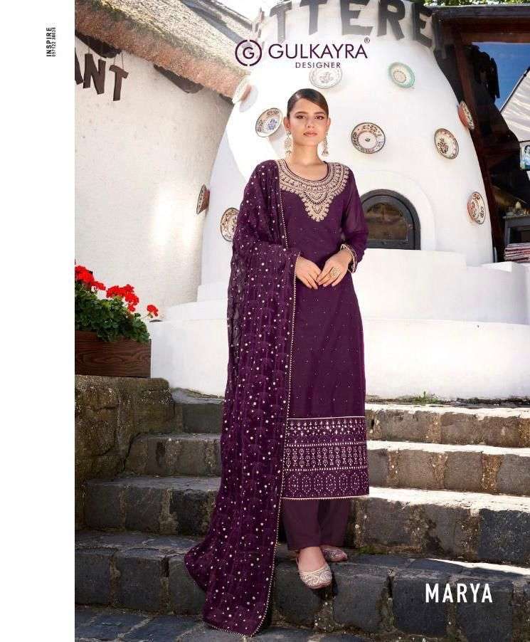 GULKAYRA MARYA DESIGNER REAL GEORGETTE SUIT 