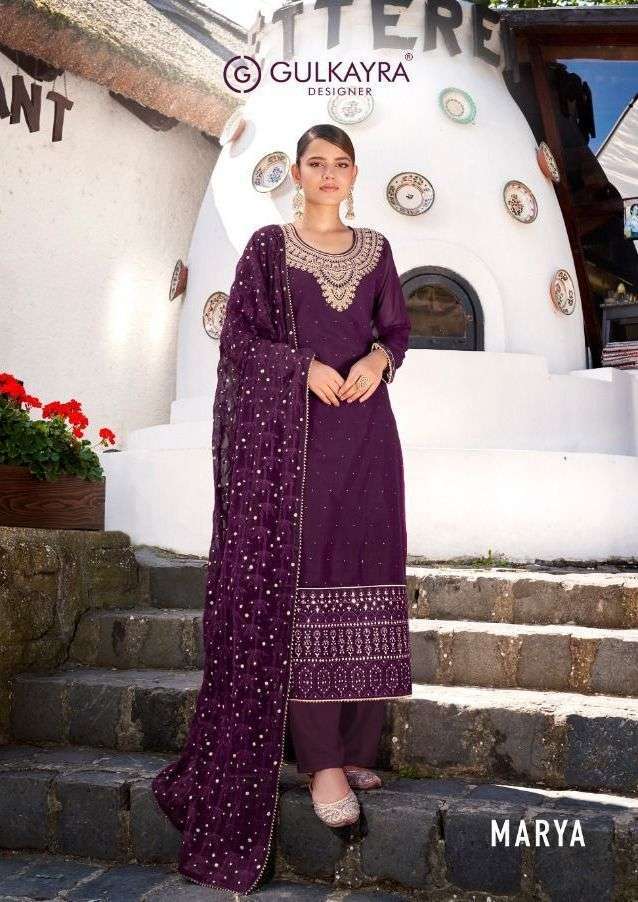 gulkayra marya series 7086-7091 real georgette suit 