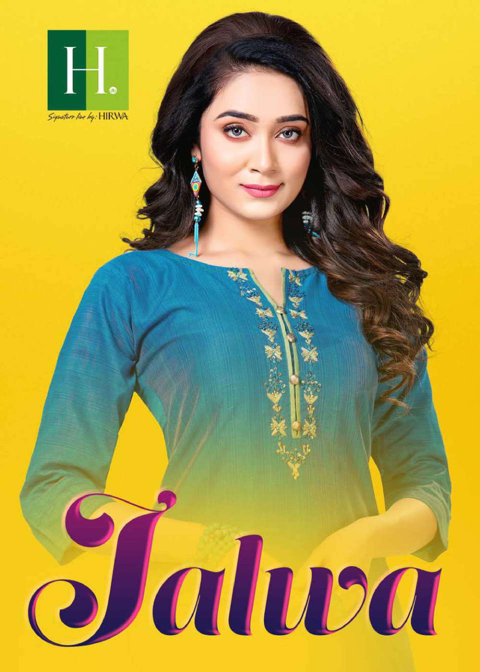hirwa jalwa series 101-108 banglori silk kurti with bottom 