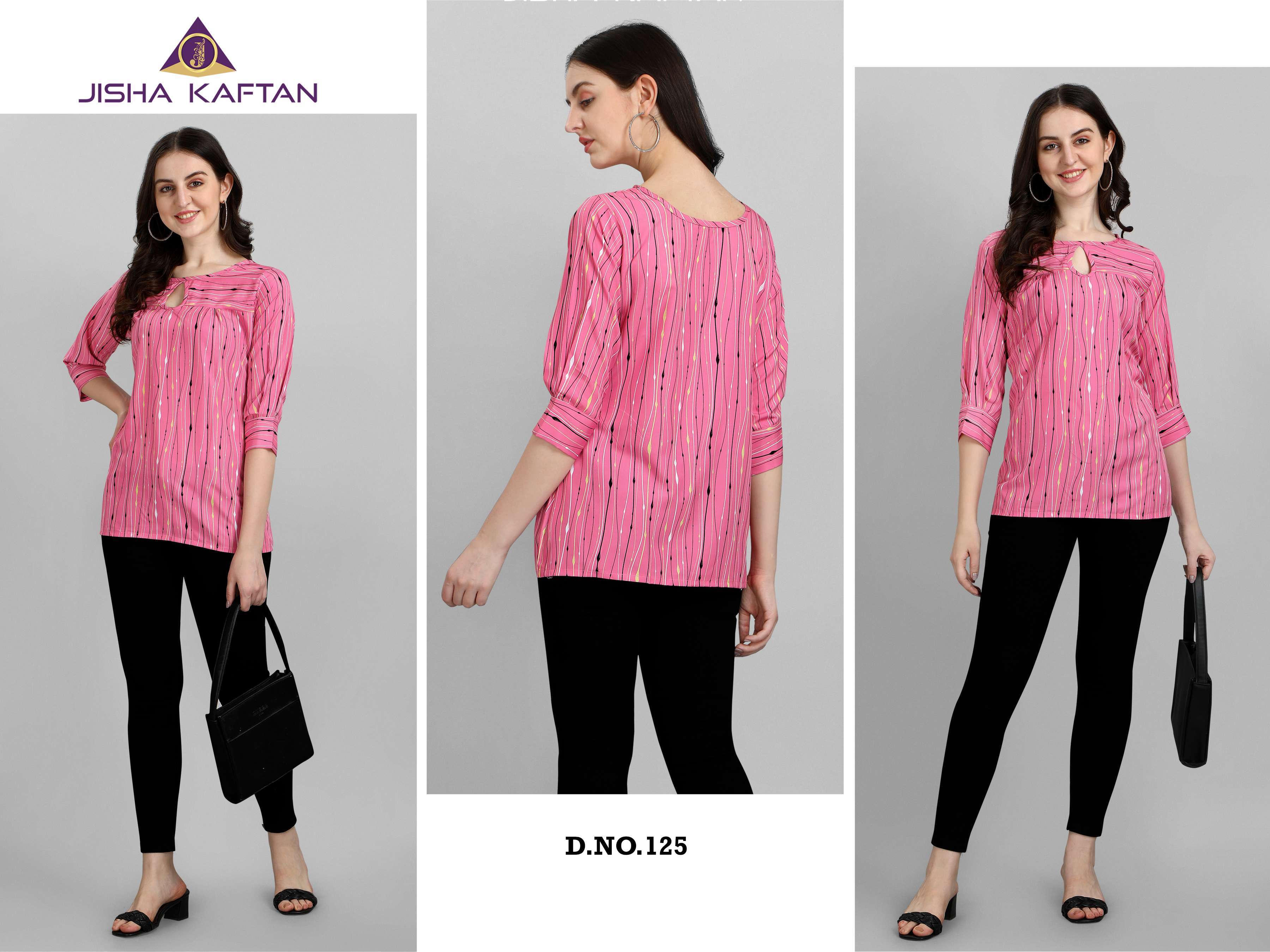 Jelite Tulip 5 series 125-132 polyester crape Western Tops
