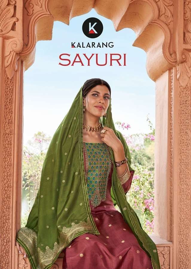 kalarang sayuri series 3761-3764 pure viscose russian silk suit 