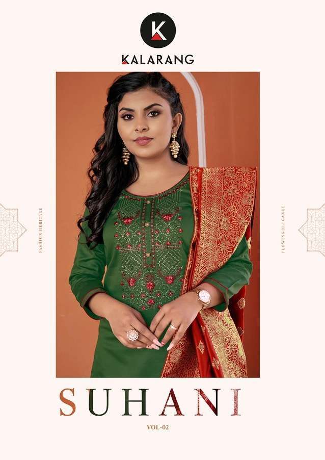 kalarang suhani vol 2 series 3661-3664 jam silk cotton suit 